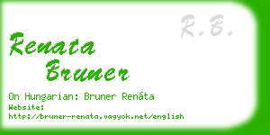 renata bruner business card