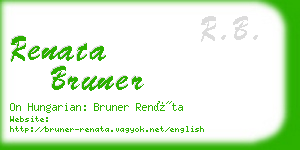 renata bruner business card